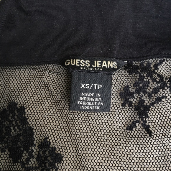 Sheer Lace-Up Mesh Top - Picture 3 of 4